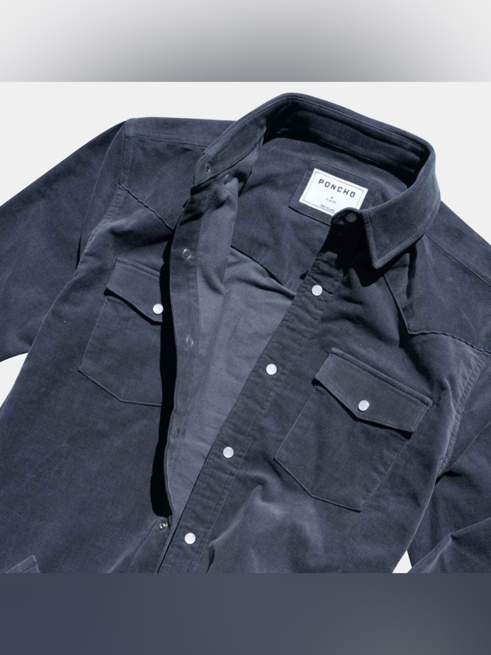 Poncho - THE BARTON SPRINGS Corduroy buttondown
